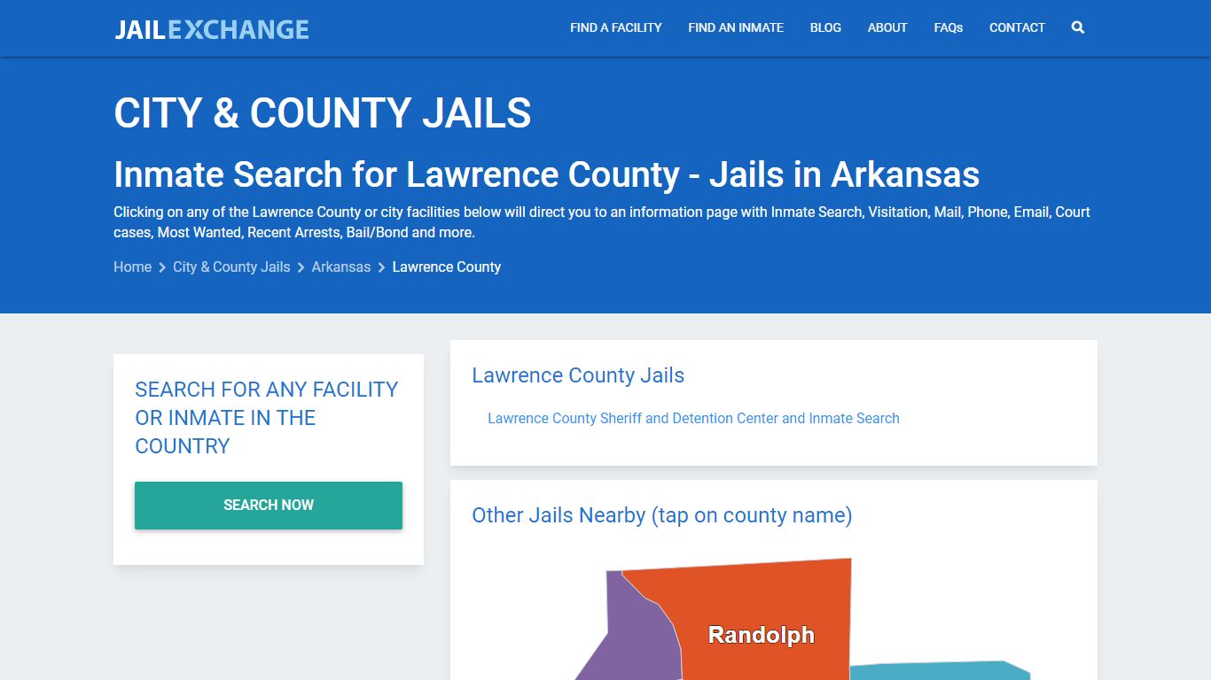 Inmate Search for Lawrence County | Jails in Arkansas - Jail Exchange